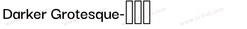 Darker Grotesque字体转换
